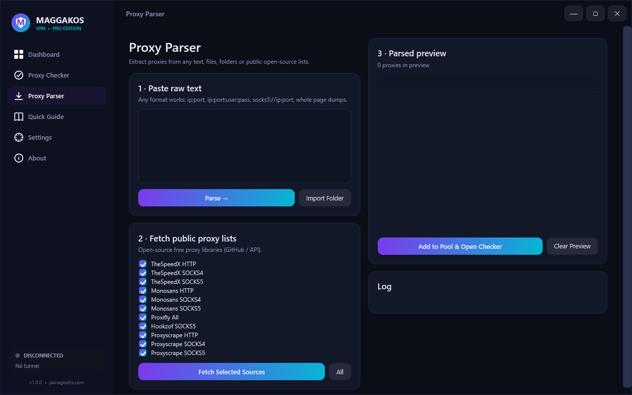Proxy Parser
